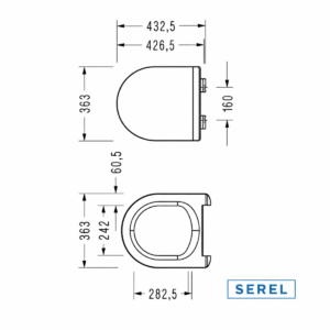 Serel Zenith Slim Yavaş Kapanan Klozet Kapağı 223ZNS0002