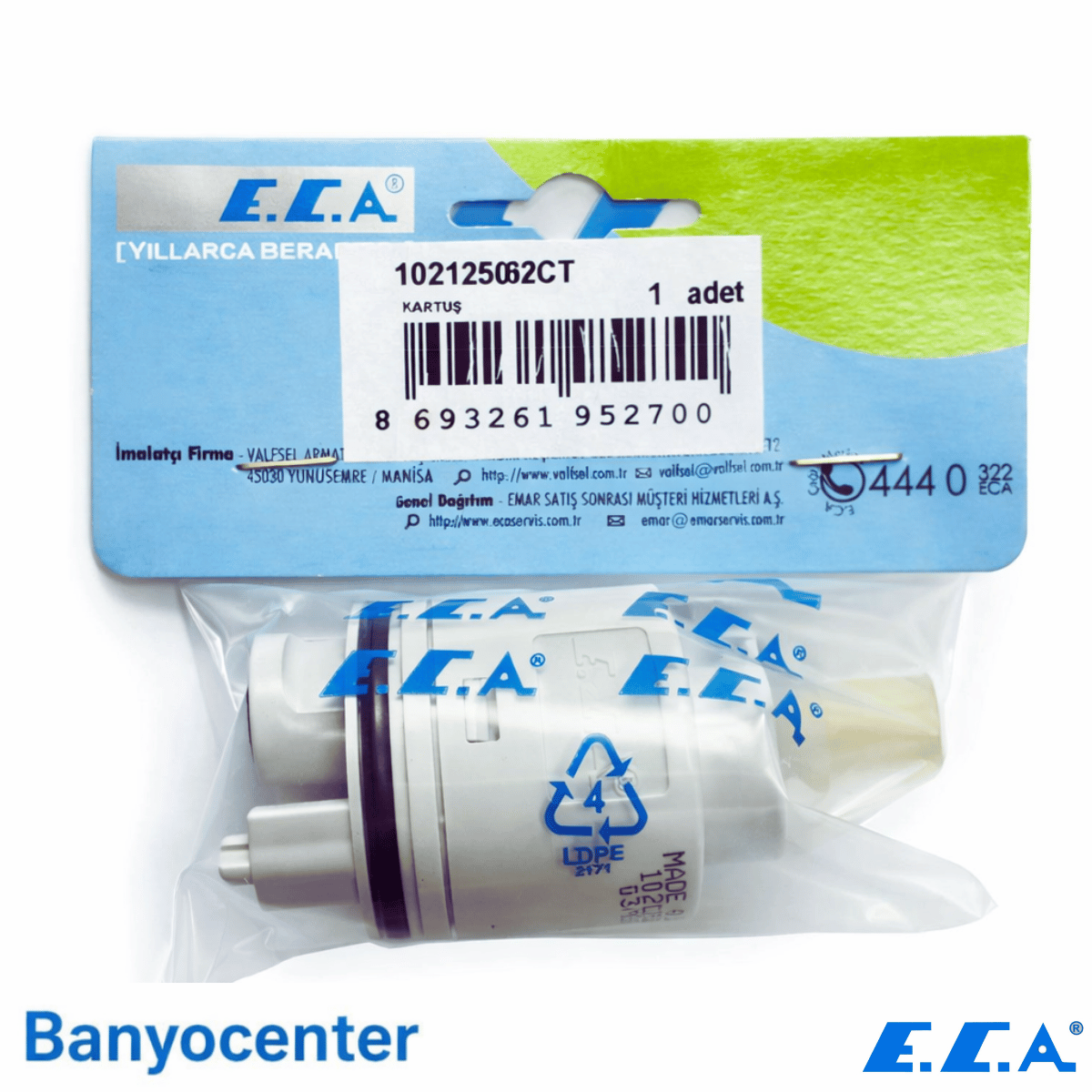 ECA Ø35'lik Ayaklı Kartuş (102125062CT)
