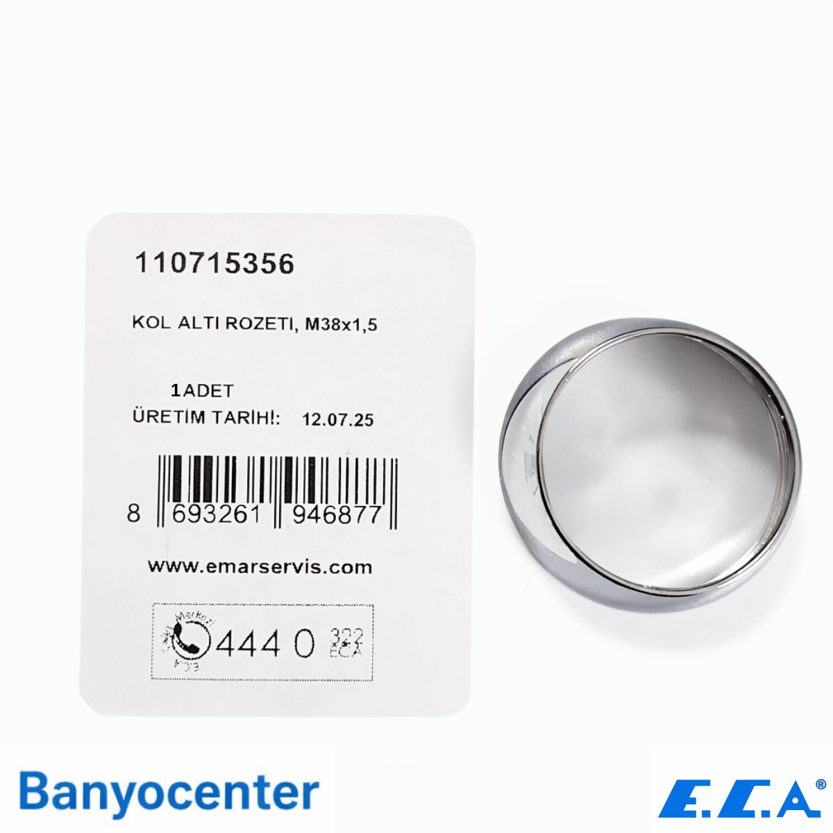 ECA Kol Altı Batarya Rozeti M38x1.5 (110715356)