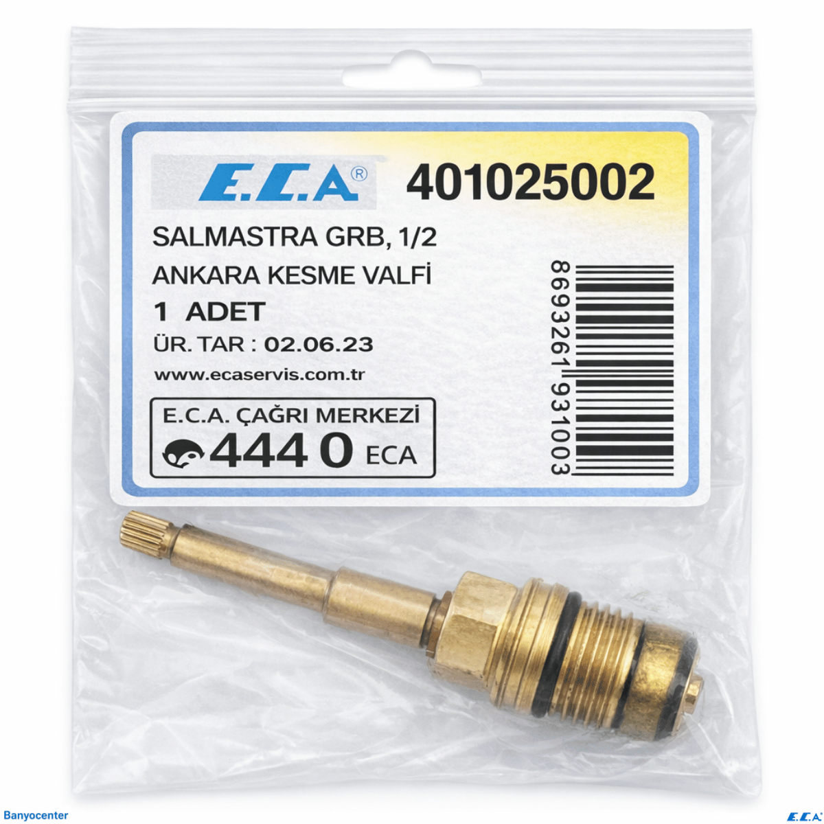 ECA Salmastra Grb B,1/2 Ankastre Ara Kesme Valfi (401025002)
