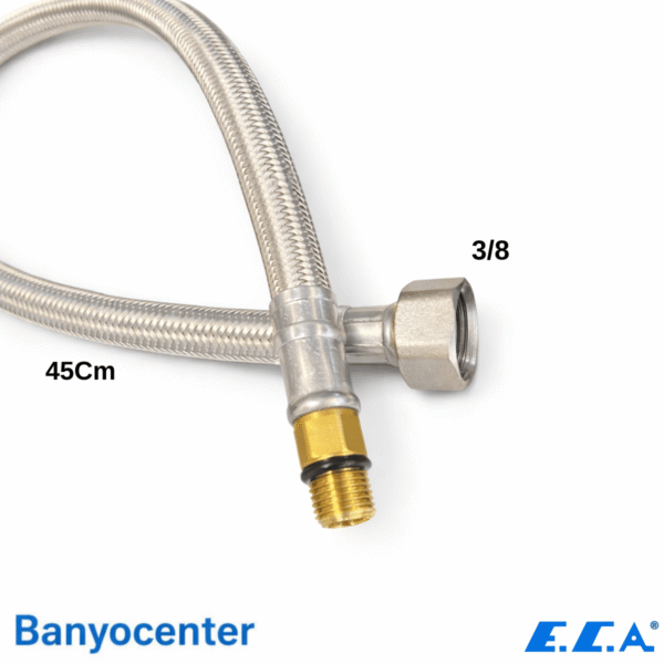 ECA Esnek Bağlantı Hortumu 3/8 M10 45Cm -Mavi- (102127173)
