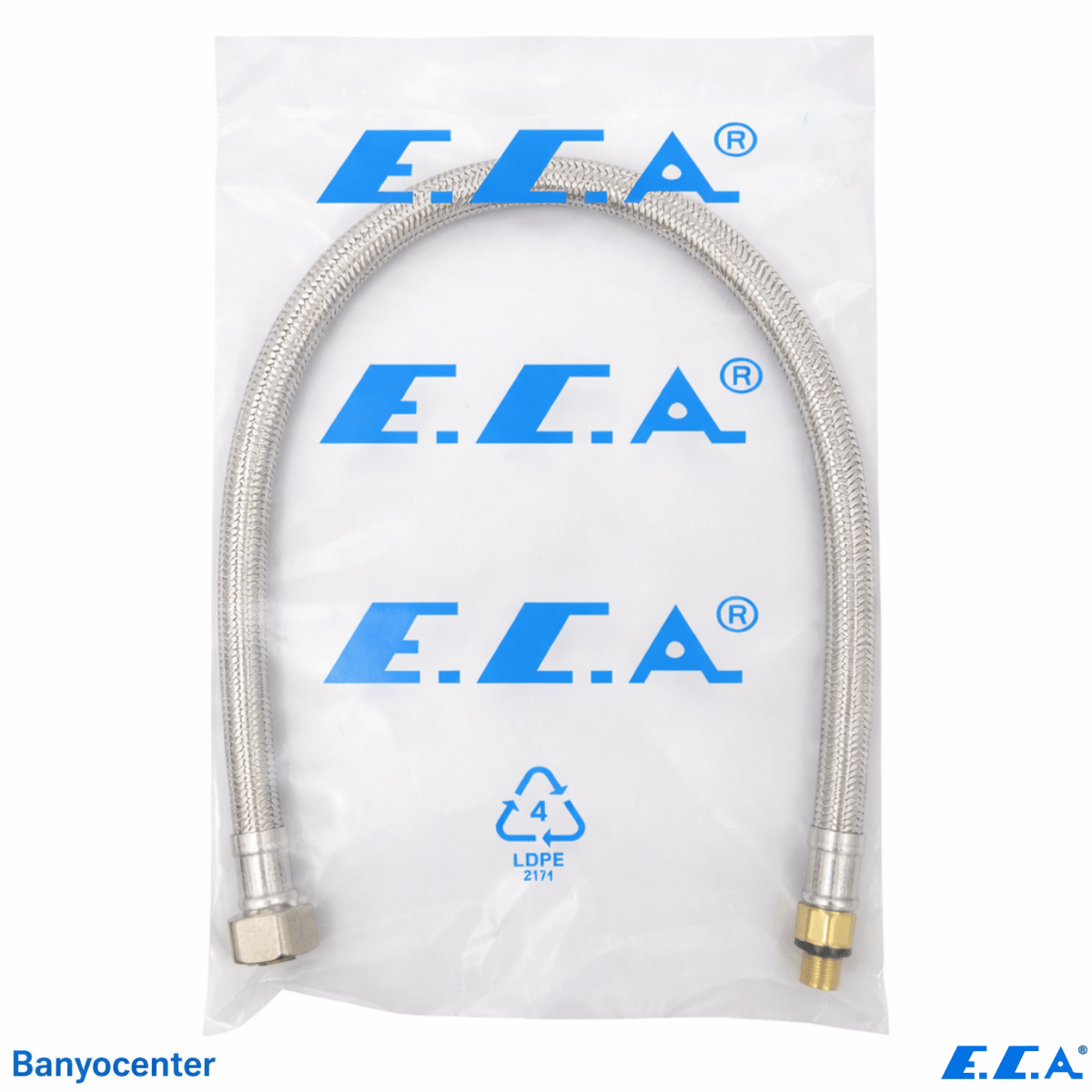 ECA Esnek Bağlantı Hortumu 3/8 M10 45Cm -Mavi- (102127173)