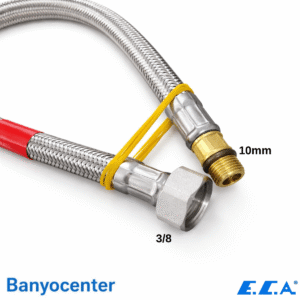 ECA Esnek Bağlantı Hortumu M10x1 – 3/8” 45 cm -Kırmızı- (102127172) - Görsel 3