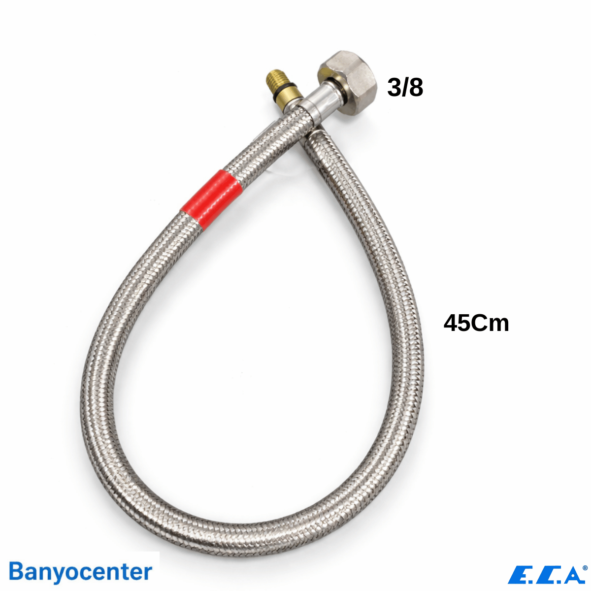 ECA Esnek Bağlantı Hortumu M8x1 – 3/8” 45 cm -Kırmızı- (102139020)