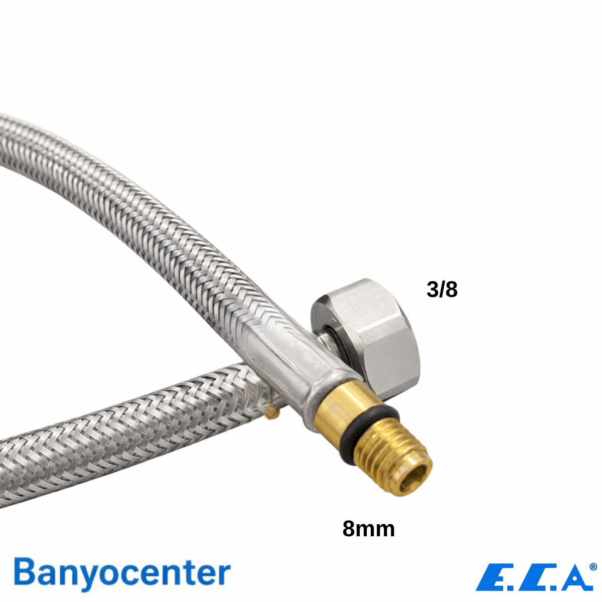 ECA Esnek Bağlantı Hortumu M8x1 – 3/8” 45 cm -Mavi- (102139019)